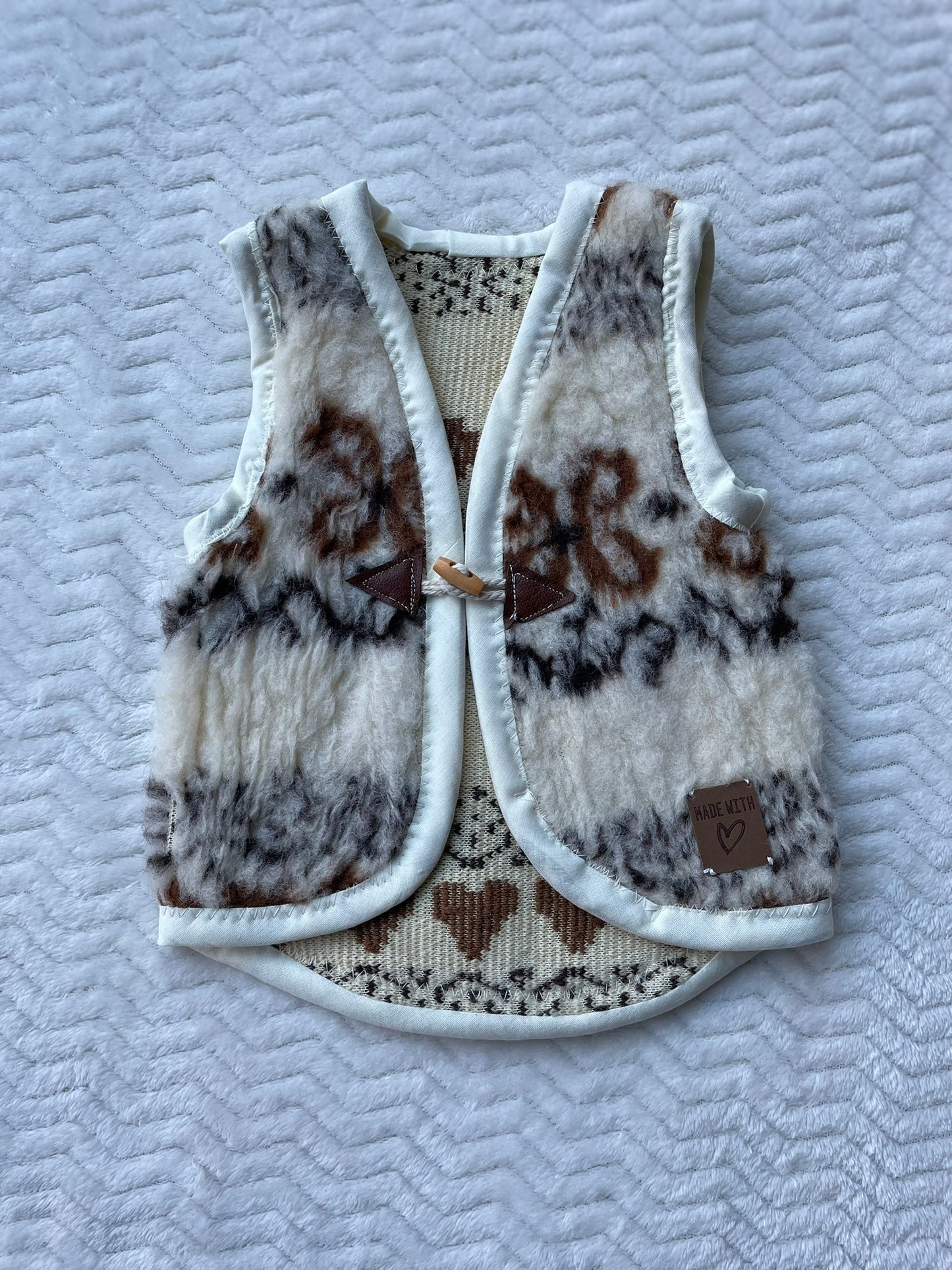 Gilet Beige Bruin